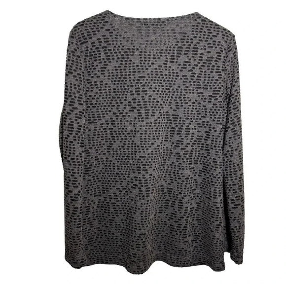 New 209wst38 Womens relaxed fit lagenlook artsy gray tunic top Size Large NWT - Picture 3 of 8